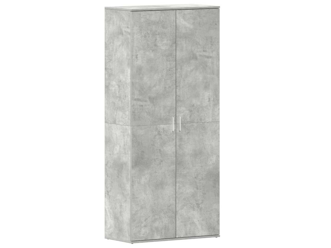 Zapatero gris con madera procesada MAISON EXCLUSIVE (80x39x178 cm)