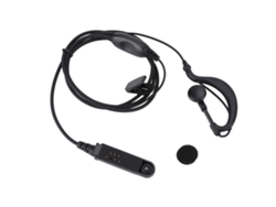 Auriculares de radio walkie-talkie con micrófono y clip