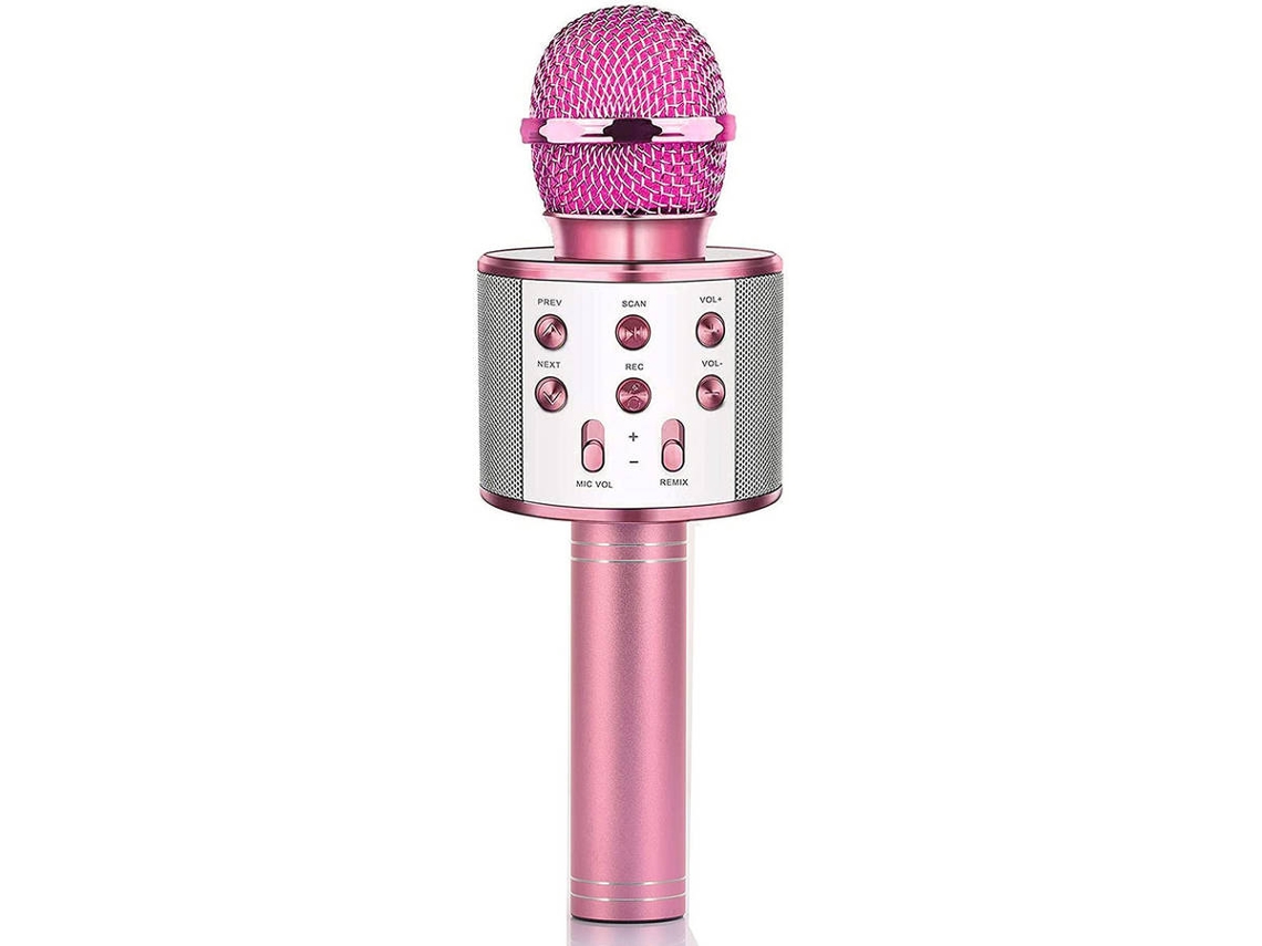 Micrófono SMARTEK Rosa (24.5x8.7x8.2 cm)