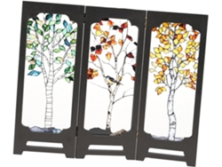 Biombo plegable de acrílico para mesa, miniatura decorativa para Feng Shui chino. SFUSHOS (1 pieza)