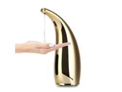 Dispensador automático de jabón sin contacto con sensor infrarrojo y clasificación de impermeabilidad IPX6 para encimeras Csyy (dorado)
