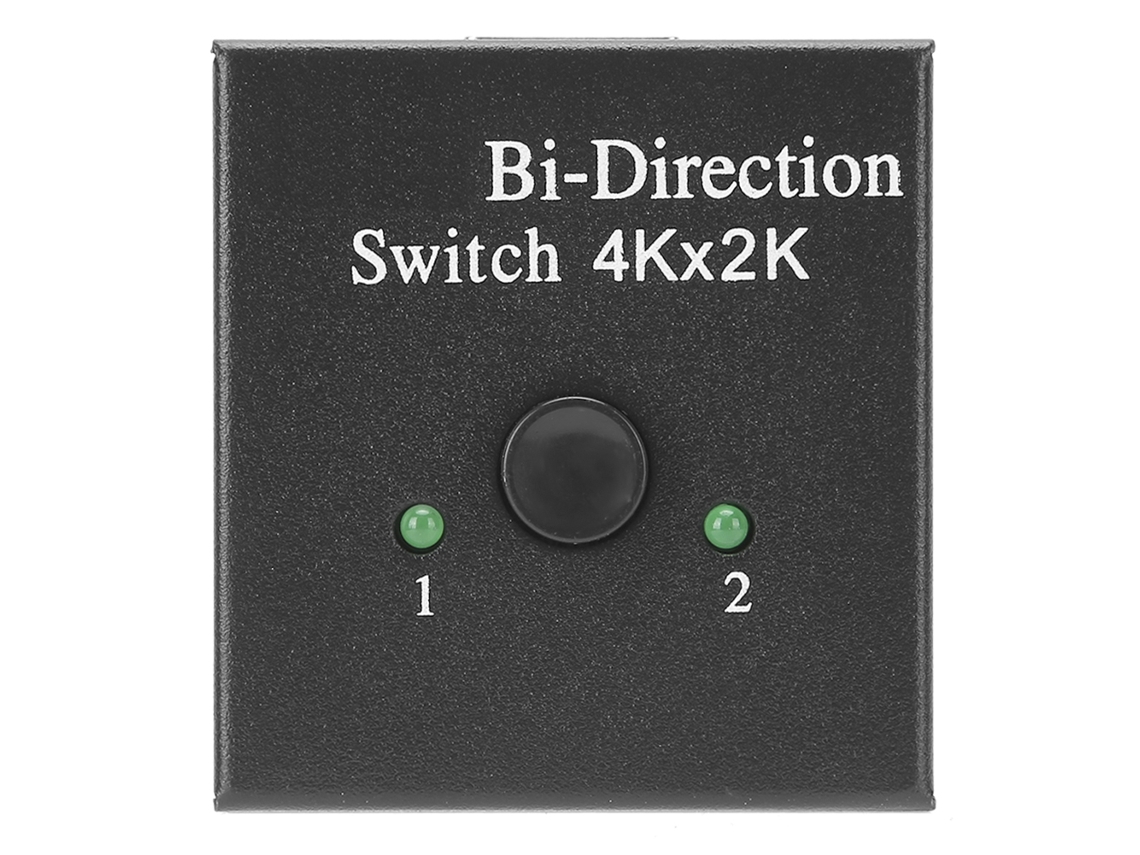 Conversor Hdmi Bidirecional Switcher Splitter 1 Entrada 2 Saída Suporta 4k 1080p 3d Plug And Play