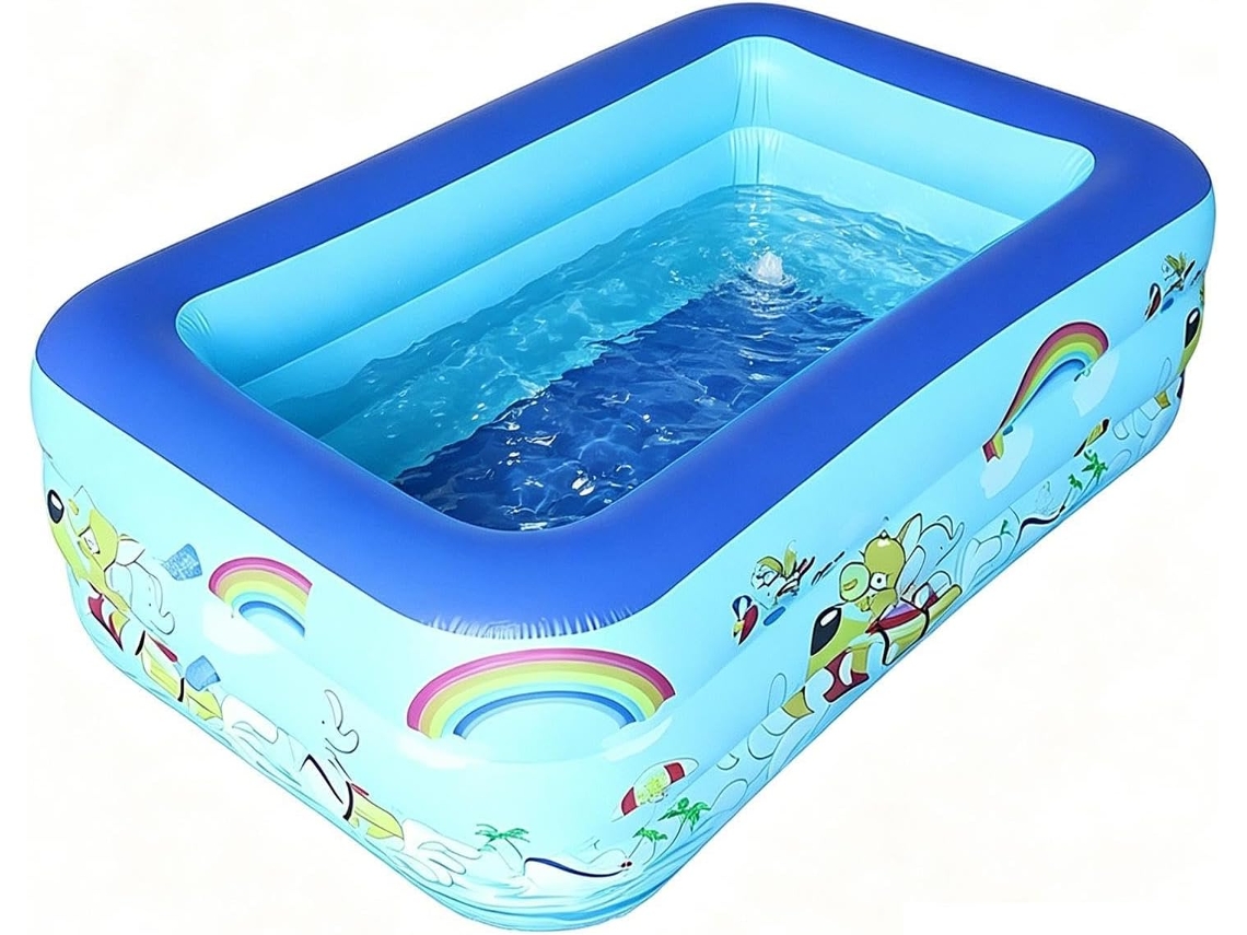 Piscina Hinchable Para Niños – Juego Acuático Con Tapón De Drenaje, Piscina Hinchable Para Niños En El Jardín, Para