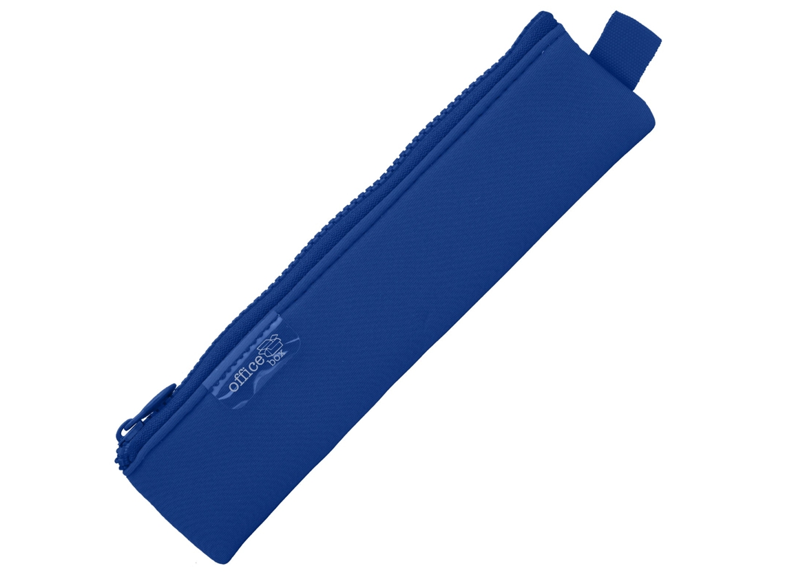 Estuche multifuncional de neopreno Colorline Mini. Caja de oficina azul oscuro