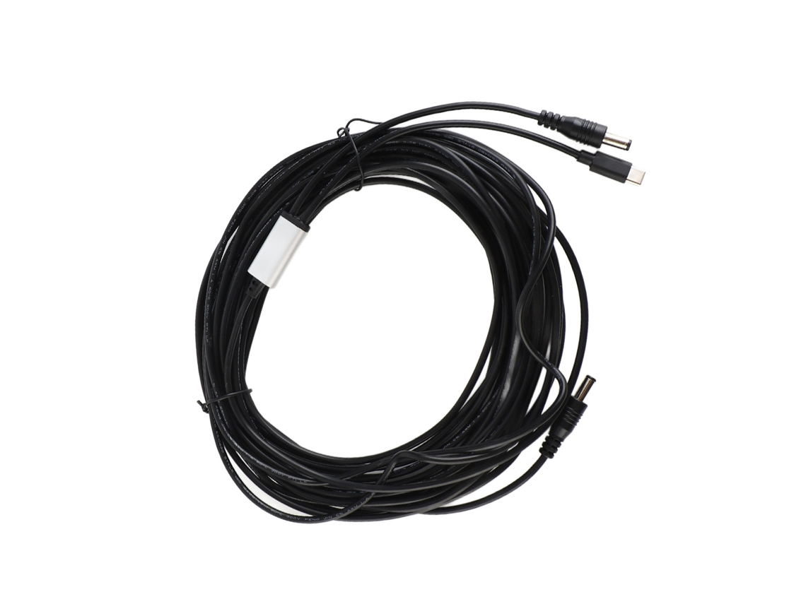 Cable De Extensión De Alimentación De Cc De 10 Metros (32,8 Pies), Macho A Macho, Usb-c, Resistente Al Agua.