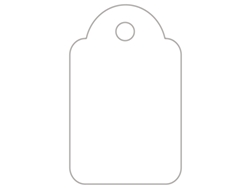 Etiqueta ColganteAPLI (Blanco - 18 X 29 mm)