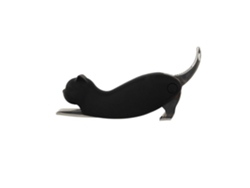 Abridor de botellas con forma de gato, sacacorchos con forma de gato