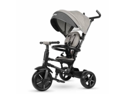 QPLAY Triciclo Evolutivo Rito Star Negro Compacto Plegable con Capota Extensible y Freno para Niños