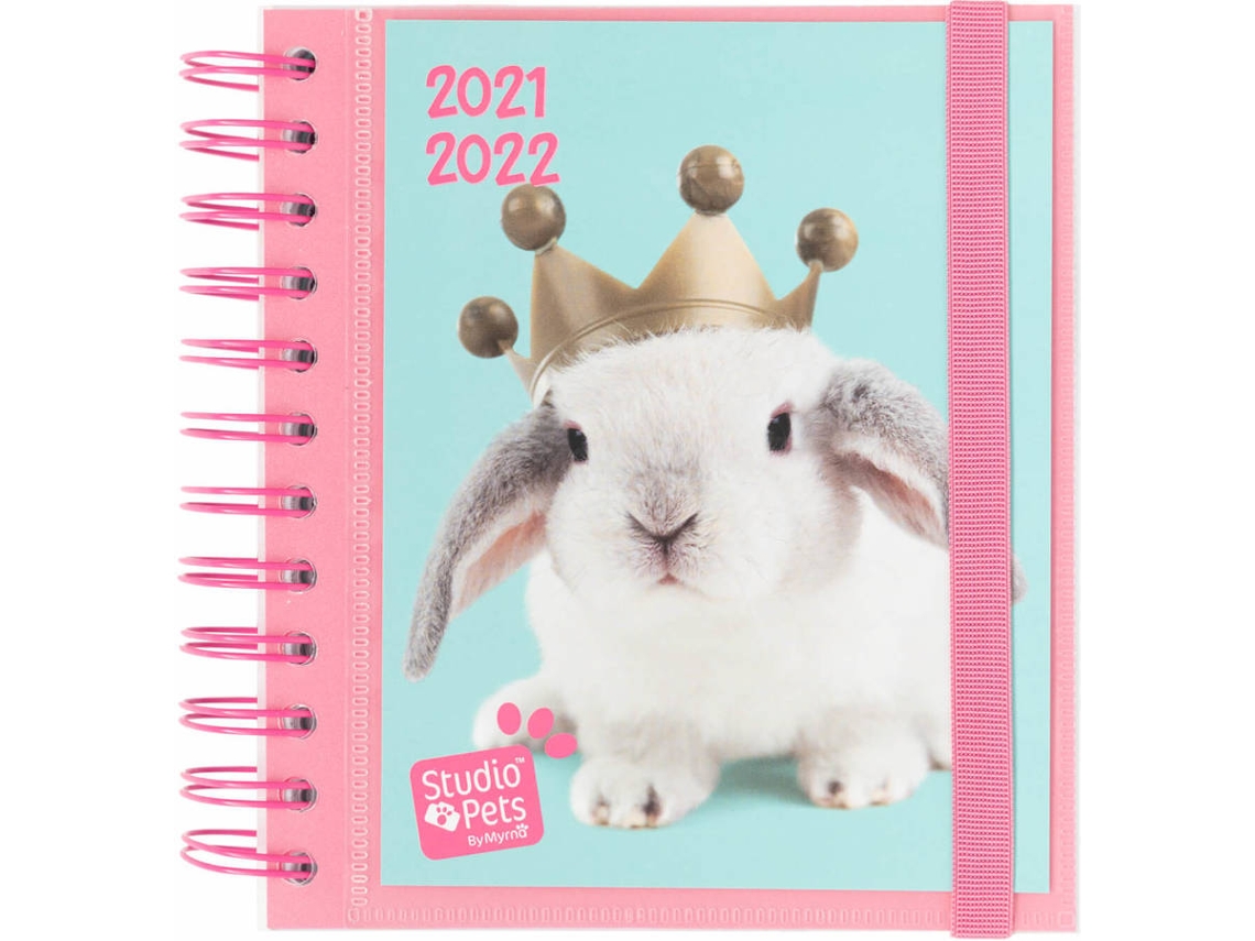 Agenda Escolar ERIK EDITORES Studio Pets Rabbits (2021/2022 - Diario - 14x16cm)