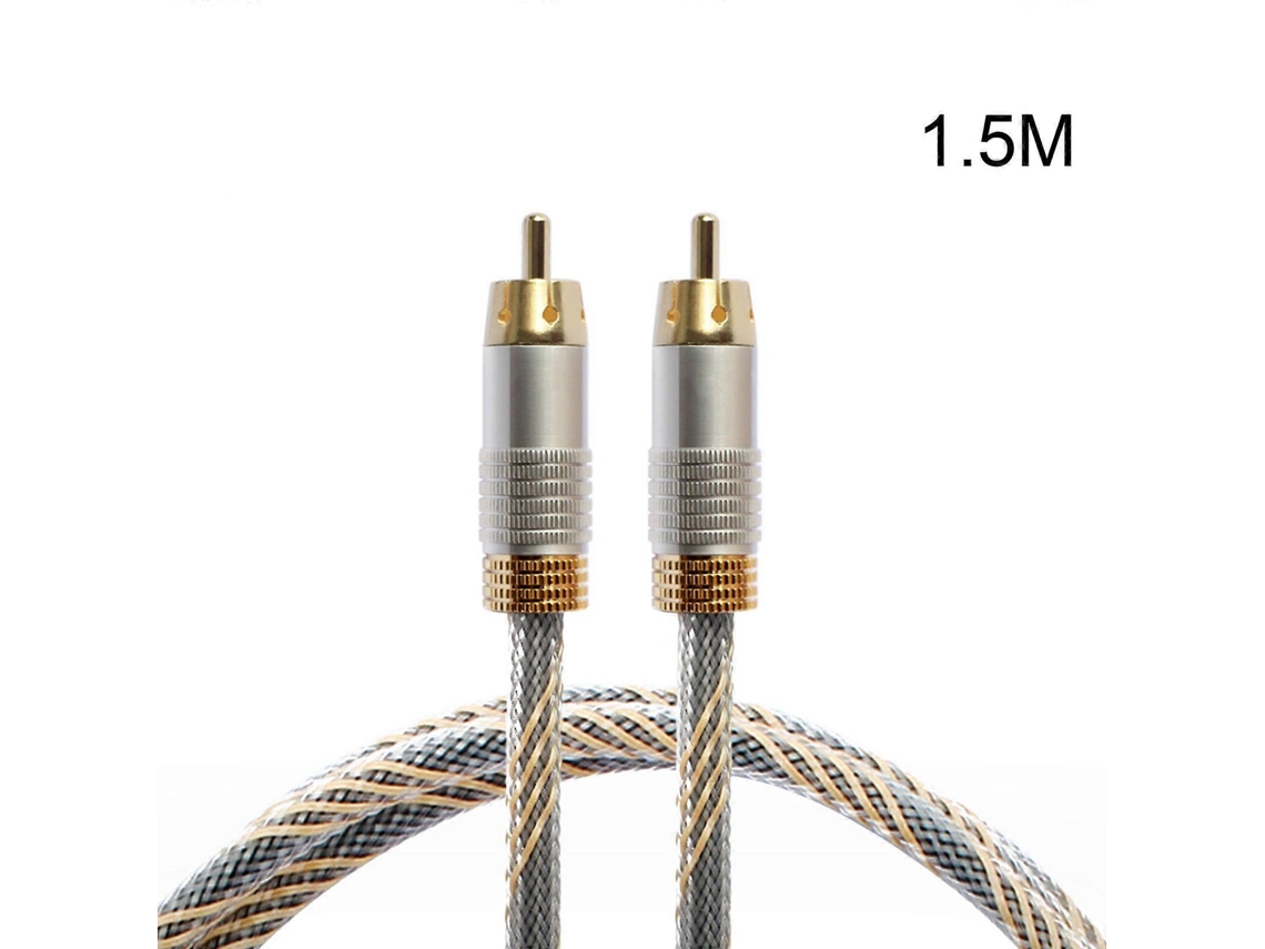 Cable RCA para subwoofer, cable de audio coaxial digital 1 RCA a 1 RCA LALAMOLI