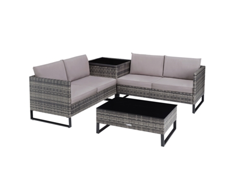 Set TECTAKE De Rattan Ostuni