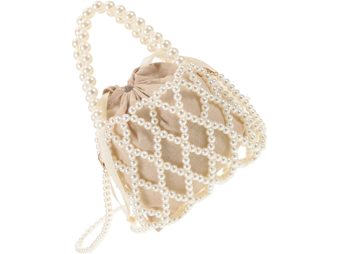 Bolso Tote Vintage Calado Con Cuentas Para Mujer, Ideal Para Vacaciones.