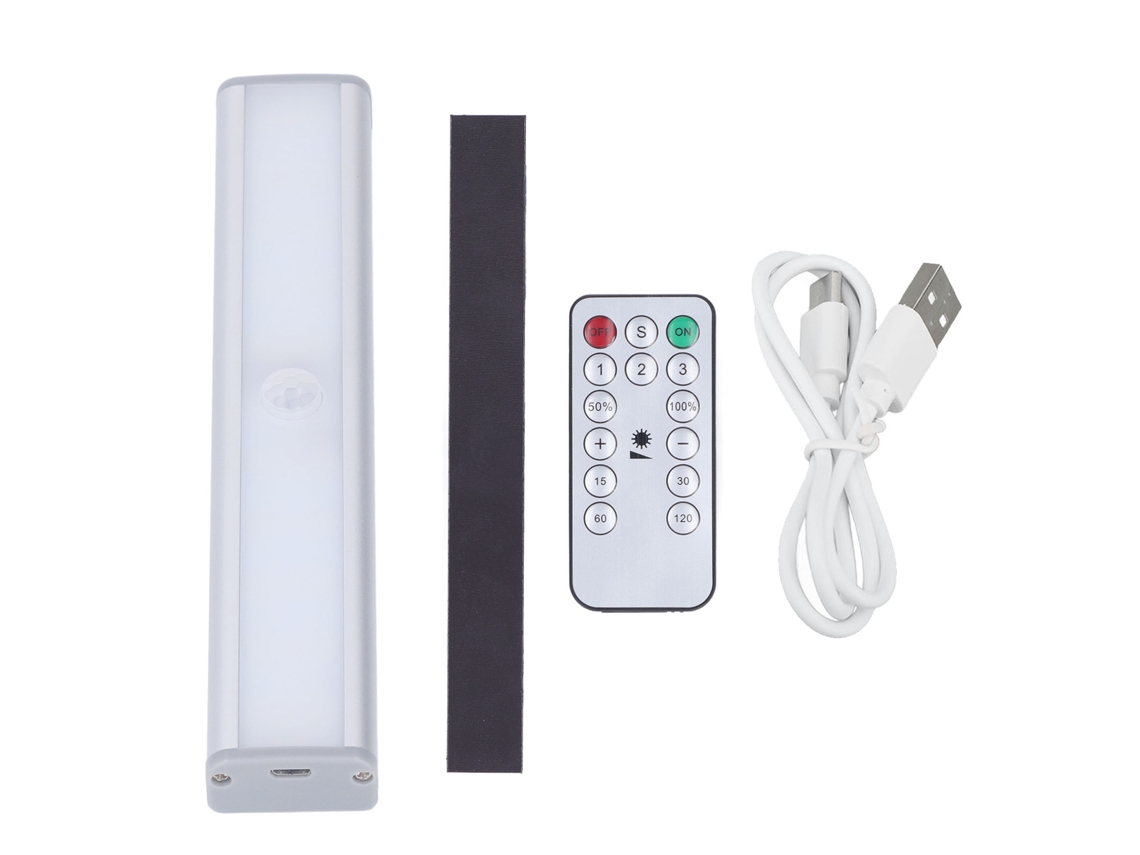Ycy-luz Sensor De Movimiento Inteligente 30led Control Remoto 3 Niveles Timer Soporte Magnético Usb