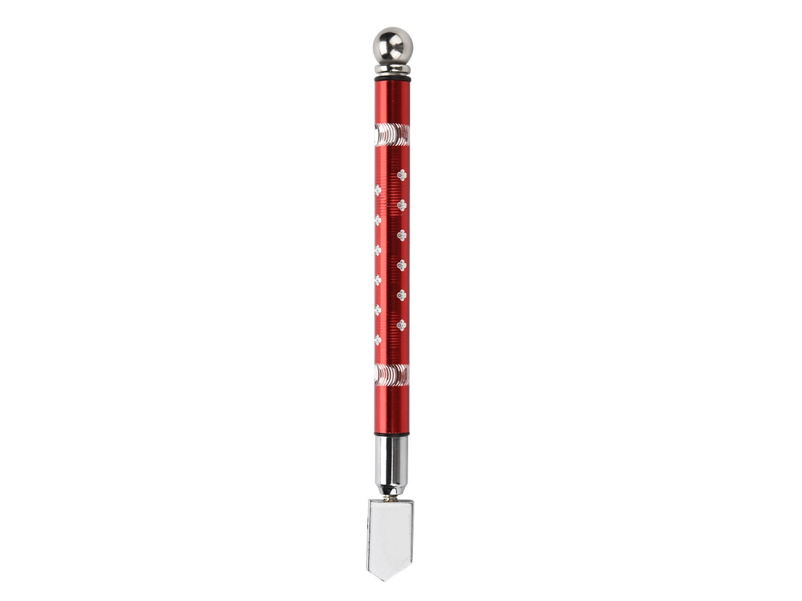 Cortador De Vidrio Portátil De Mano Con Rueda Y Mango Antideslizante Para Cortar Vidrio De 3 A 15 Mm (rojo)