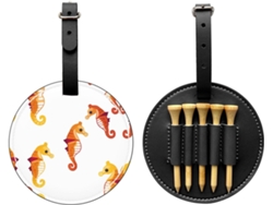 Bolsa de golf negra para tees, colección Seahorse | Sin marca