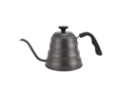 Hervidor de acero inoxidable de 1200 ml con pico de cuello de cisne y termómetro para verter café en placa de inducción.
