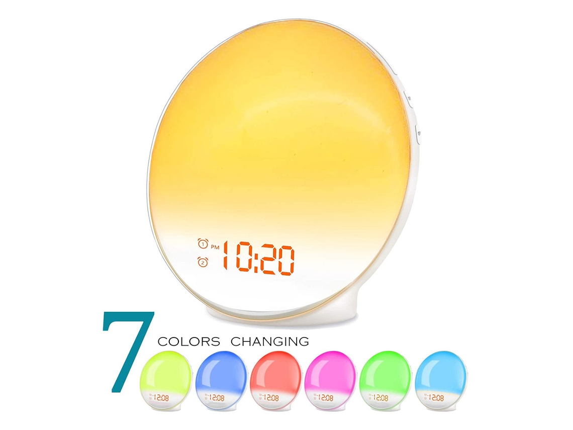 Luz de despertador LED europea blanca