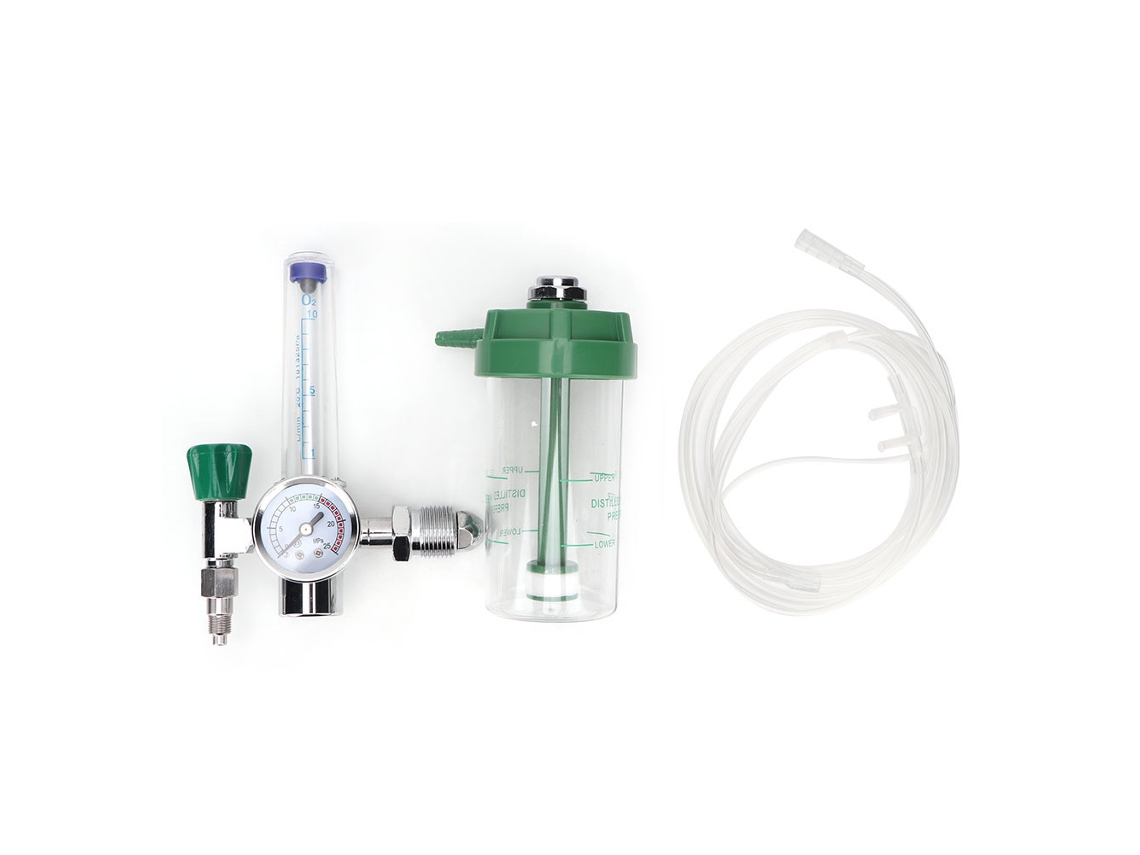Caudalímetro Reductor De Presión Para Oxígeno Medicinal Con Rosca Macho G5/8-14 (cga540) Wx Yq01