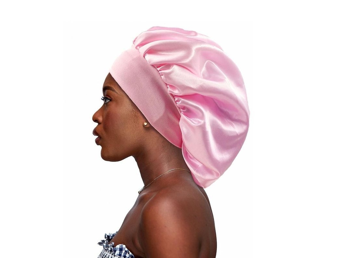 Gorro Grande De Satén, Pañuelo De Seda Para Dormir, Gorro Elástico Suave, Gorros Grandes