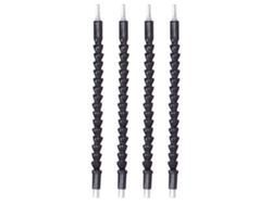 Kit con 4 extensiones flexibles para brocas de 11,6 pulgadas, conexión universal de 1/4".