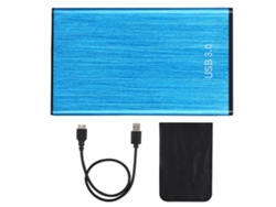 Disco Rígido Externo (usb3.0 Plug And Play) Disco Rígido Para Laptop De 2,5 Polegadas Com Acabamento Metal Brushed 1tb Azul