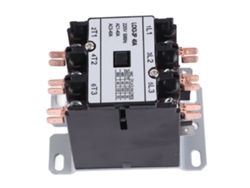 Contactor para aire acondicionado 40A 3P, control de potencia, contactos de plata, material PP, ignífugo.