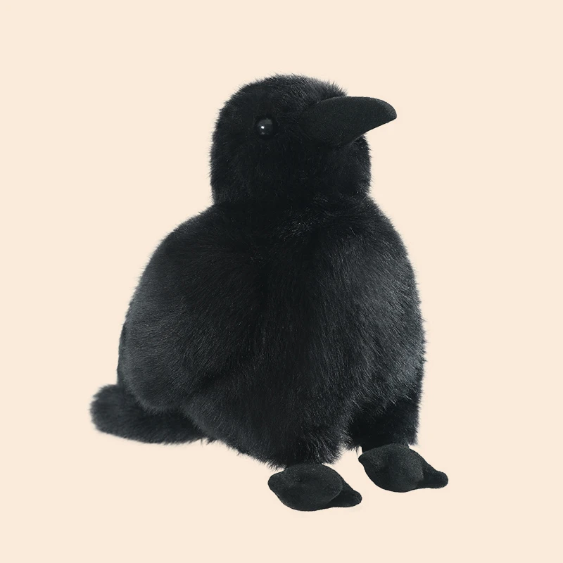 (15cm) Corvo De Pelúcia Realista De 30cm, Semelhante À Vida Real, Macio E Confortável.