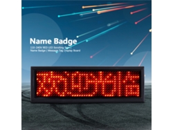 2026as-placa De Visualización Led Roja Con Desplazamiento Para Insignia De Nombre O Cartel De Mensajes