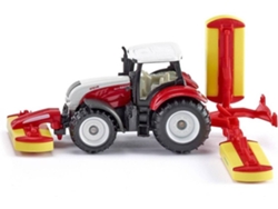 Transportadora SIKU de Jugar Steyr con Pottinger Mower Combi (Edad Mínima: 3 )