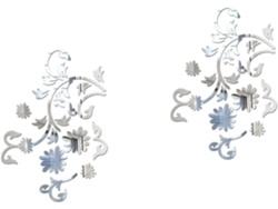 Juego De 2 Pegatinas Reflectantes De Acrílico Para Pared, Ideales Para Decoración.