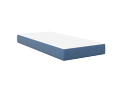 Maison Exclusive - Colchón De Cama Con Colchón Azul 80 X 200 Cm Tela