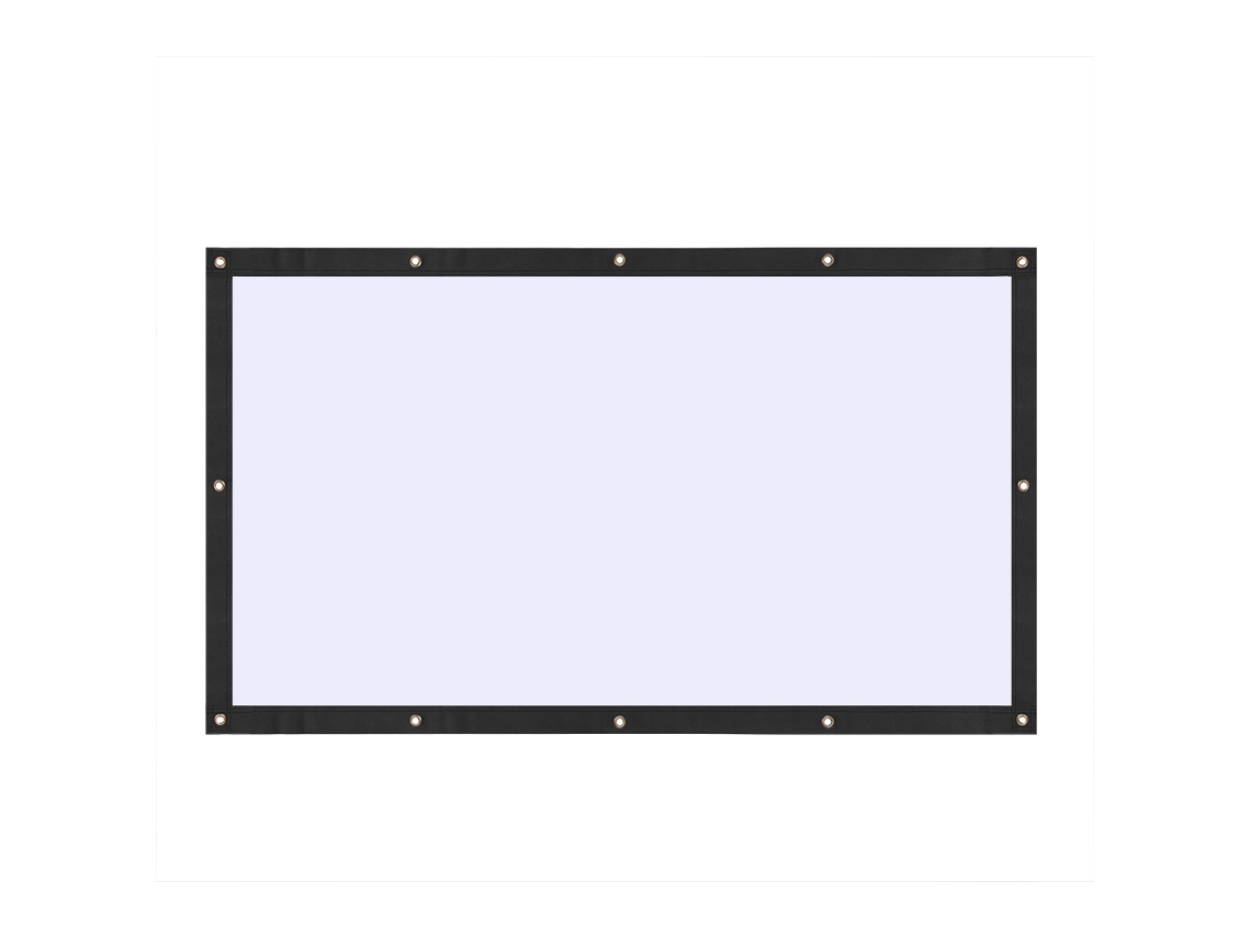 Pantalla De Proyector De 100 Pulgadas 16:9 De Pvc Para Cine En Casa Con Agujero De Suspensión