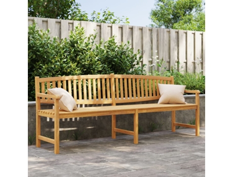 Banco De Jardín VIDAXL Marrón Teca (228x59.5x90 cm)