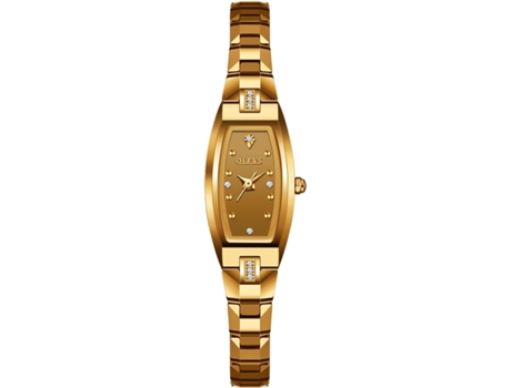 VEANXIN Reloj mecánico automático de Diamantes para Mujer Reloj Luminoso Resistente al Agua(oro)