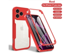 Protector de pantalla con funda antigolpes incluida para iPhone 17 Pro DIGITALLAB (Rojo)