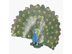 Bjww-modelo De Pavo Real Simulado Figurilla De Ave Animal De Vinilo Decoración Ornamental Regalo