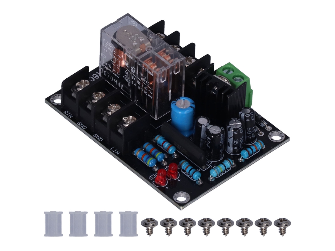 Módulo De Relé Para Placa De Protección De Altavoces Con Luces Led, Seguro Y Fiable, 12-18 V.