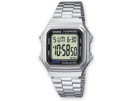 Reloj Digital CASIO Hombre (Acero Inoxidable - Plateado)
