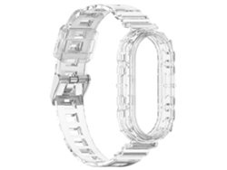 Pulsera Para Xiaomi Mi Band 8 Correa Transparente Integrada Chennnls Blanco Transparente