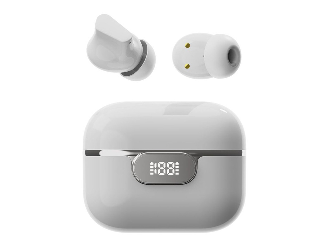 Auriculares Inalámbricos Bluetooth, Bluetooth 5.1, Calidad De Sonido Estéreo De 360°, Blanco