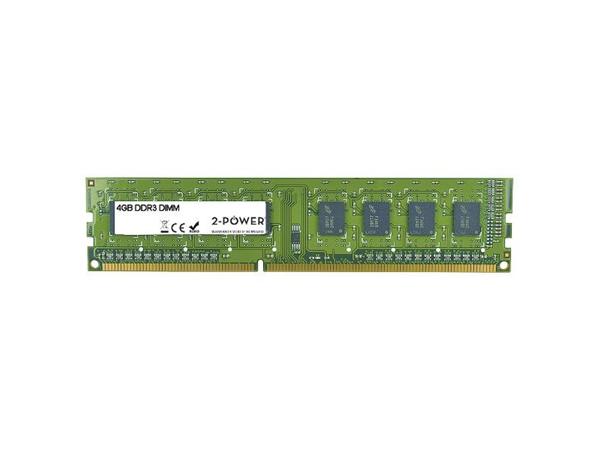 Memoria RAM DDR3 2-POWER MEM0303A (1 x 4 GB - 1600 MHz - CL 11 - Verde)