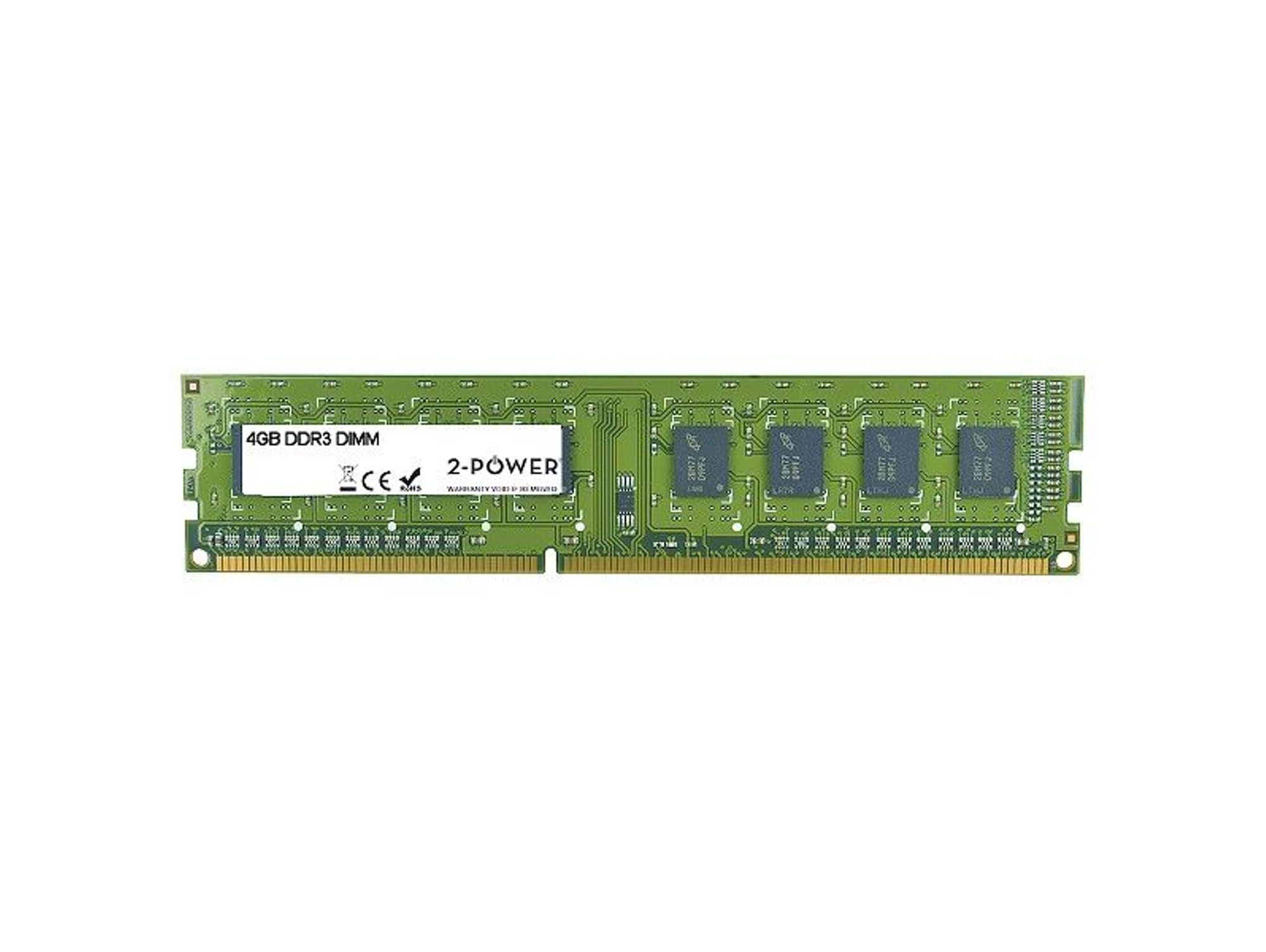 Memoria RAM DDR3 2-POWER MEM0303A (1 x 4 GB - 1600 MHz - CL 11 - Verde)