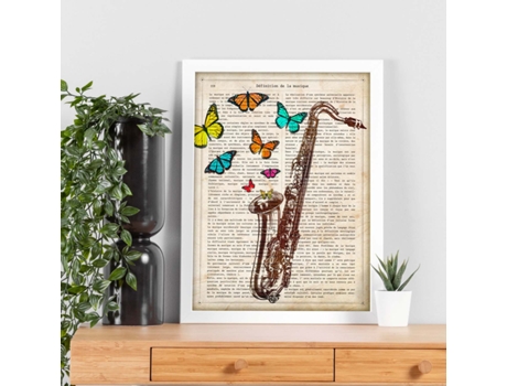Poster De Saxofon. Láminas Musicales Con Definiciones Para
