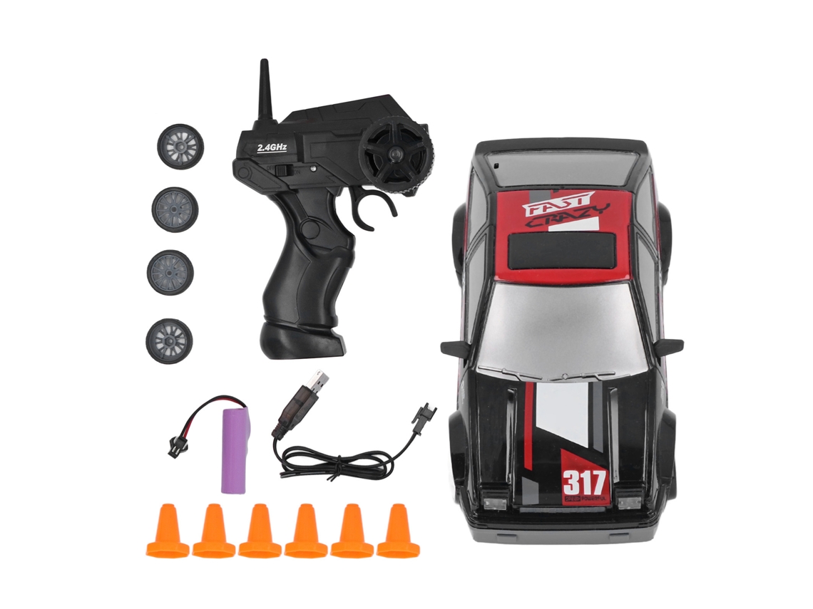2026 Coche Rc 1/24 Con Control Remoto 2.4g, Potente 4wd, Vehículo De Derrape Recargable, Juguete De Coche Control Remoto