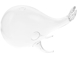 Recipiente De Vidrio, Diseño Sencillo, Jarrón De Vidrio Con Forma De Ballena Para Flores Cortadas.
