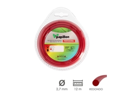 Fio de Nylon Desbrozadoras Redondo Profesional 2,7 Mm Rollo 12 Metros Fio de Nylon Corte Desbrozadores Hierba, Jardin, Maleza