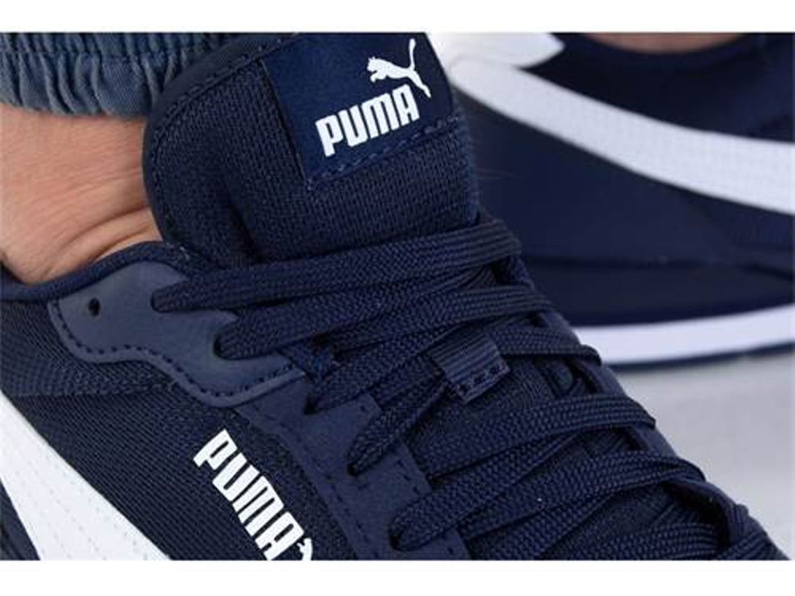 Zapatillas Deportivas PUMA St Runner V3 Mesh (Blanco, Azul Mariño -  Material Sintético, Tejido- 41)