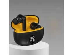 Auriculares Inalámbricos Bluetooth (negros), 5,3 Mm, Resistentes Al Agua, Con Micrófono Y Cancelación De Ruido.
