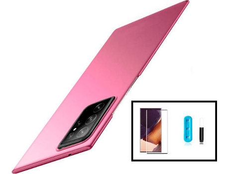 Kit Carcasa + Protector de Pantalla Samsung Galaxy S22 Ultra 5G GIFT4ME Rosa