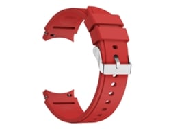 Bracelete Para Samsung Galaxy Watch 4 Classic (46mm) - Silicone - Vermelho